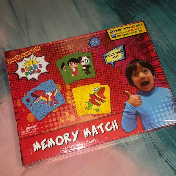 Other Ryans World Memory Match Game New Poshmark